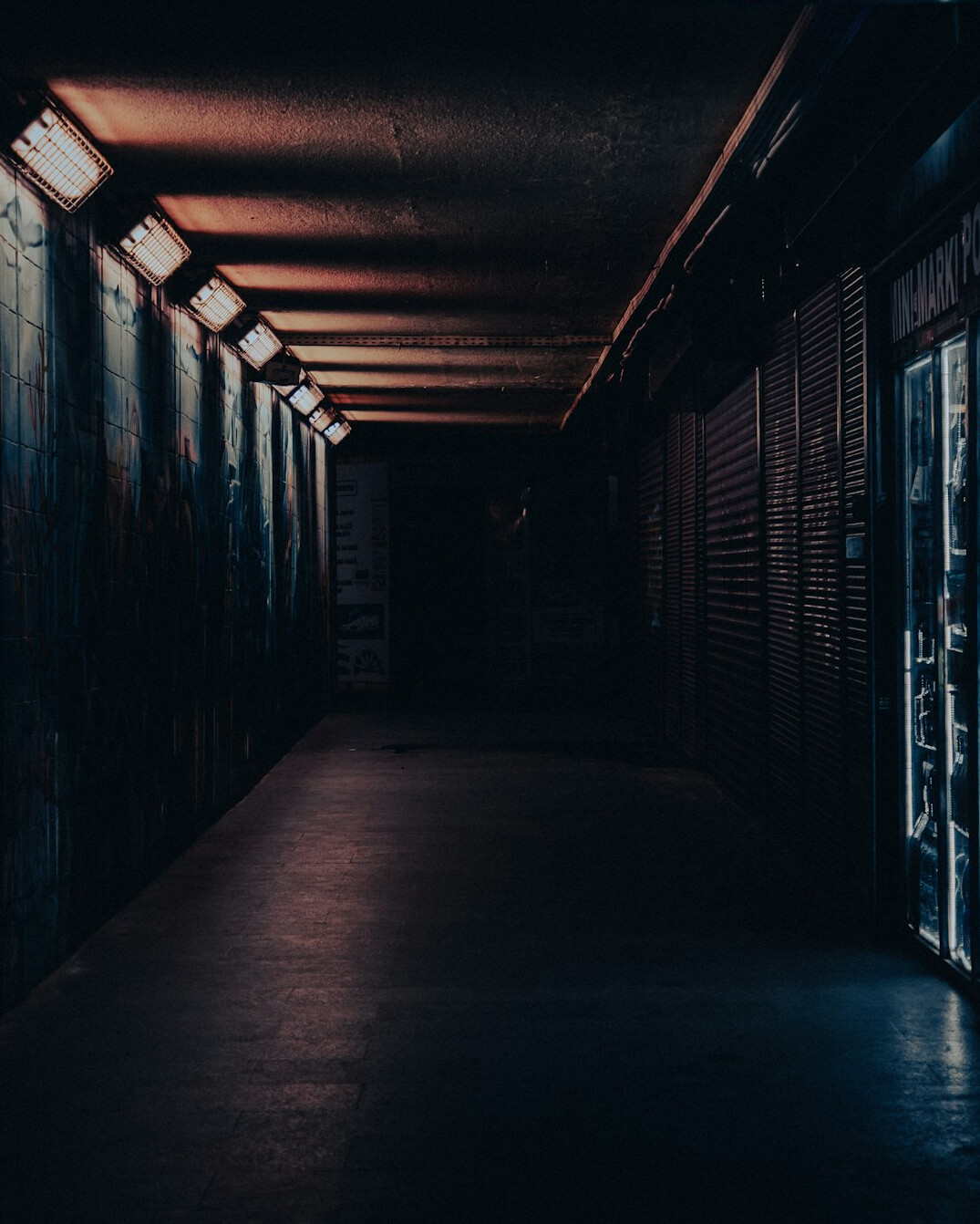 shadowy alleyway